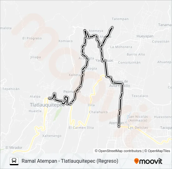 RUTA LA GRANJA Bus Line Map
