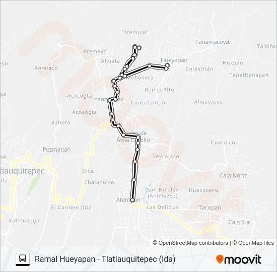 RUTA LA GRANJA Bus Line Map