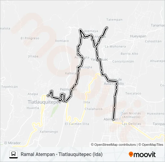 RUTA LA GRANJA Bus Line Map
