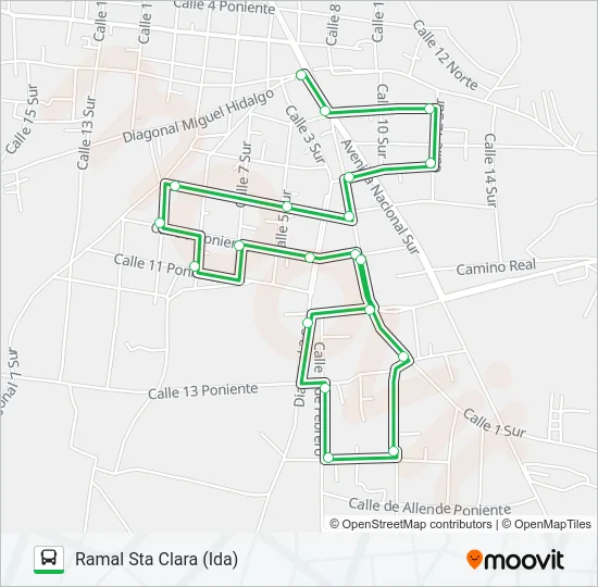 RUTA STA CLARA Bus Line Map