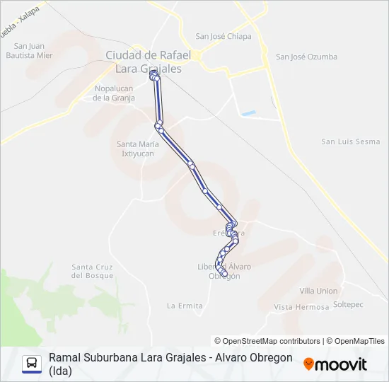 RUTA SUBURBANA Bus Line Map