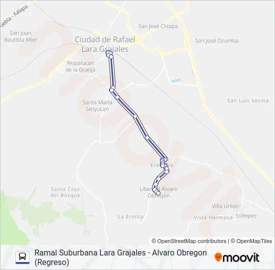 RUTA SUBURBANA Bus Line Map