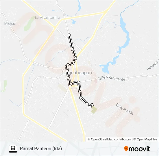 RUTA TOLTEMPAN Bus Line Map