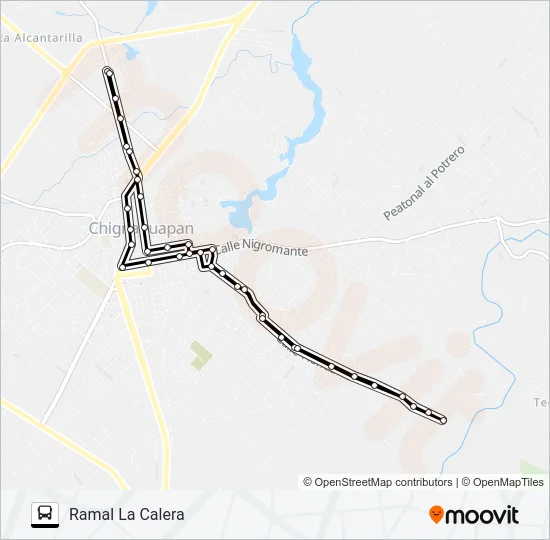 RUTA TOLTEMPAN Bus Line Map