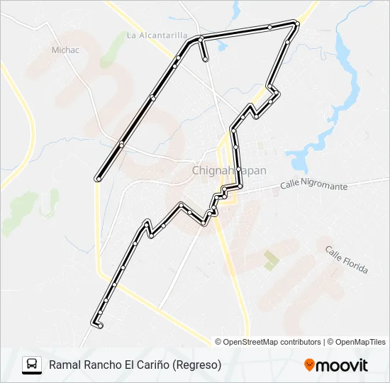 RUTA TOLTEMPAN Bus Line Map
