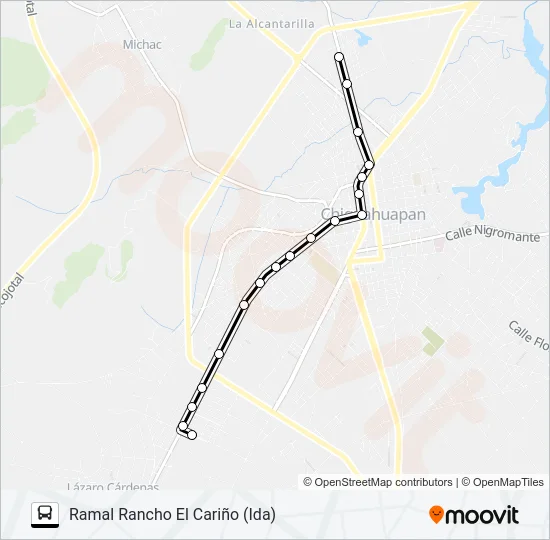 RUTA TOLTEMPAN Bus Line Map