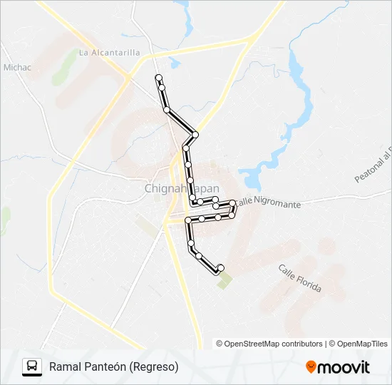RUTA TOLTEMPAN Bus Line Map