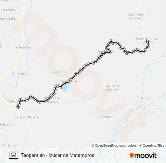 RUTA TEOPANTLÁN Bus Line Map