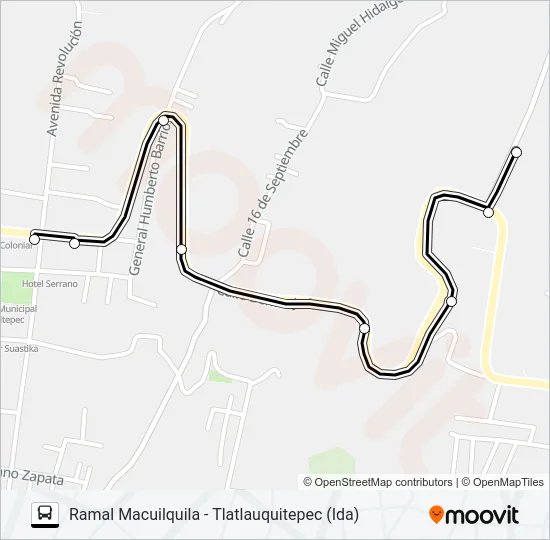 RUTA MACUILQUILA Bus Line Map