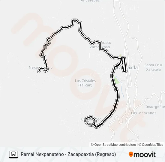 RUTA NEXPANATENO Bus Line Map