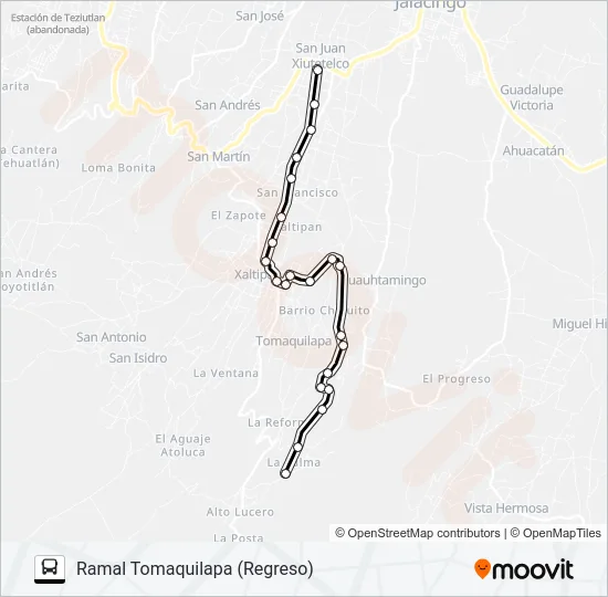 RUTA TOMAQUILAPA Bus Line Map