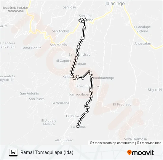 RUTA TOMAQUILAPA Bus Line Map