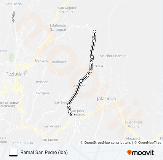 RUTA TOMAQUILAPA bus Line Map