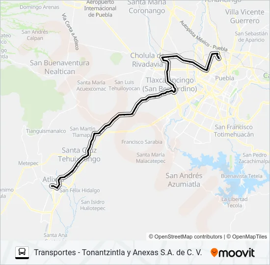 RUTA TRANSPORTES Bus Line Map