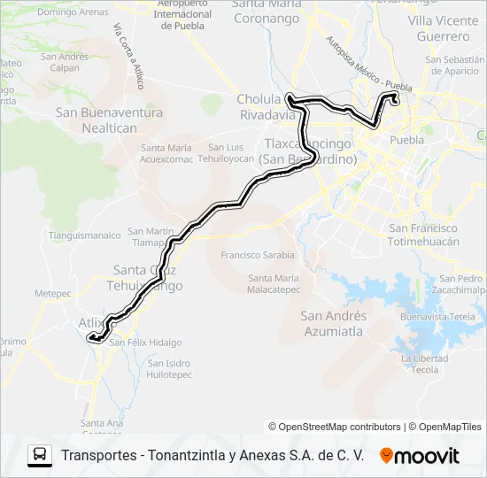 RUTA TRANSPORTES Bus Line Map