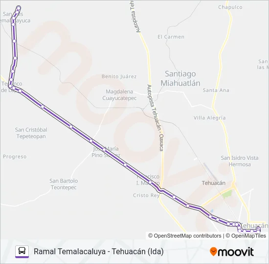 RUTA TEMALACALUYA Bus Line Map
