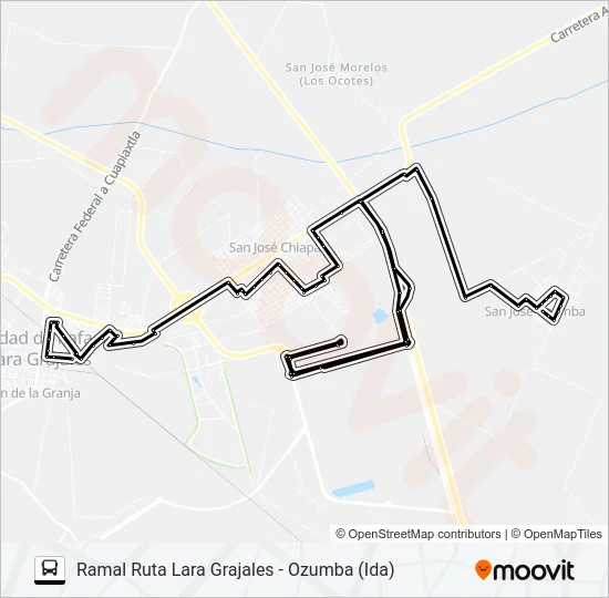 RUTA LARA GRAJALES Bus Line Map