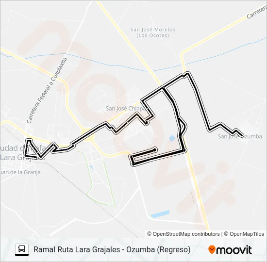 RUTA LARA GRAJALES Bus Line Map