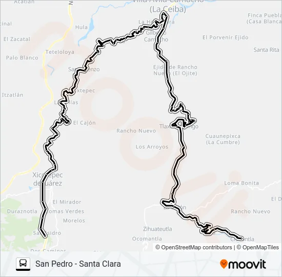 RUTA AUTO TRANSPORTES Bus Line Map