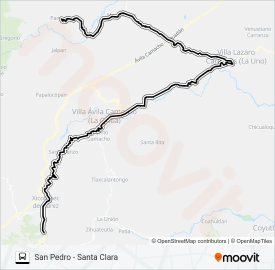 RUTA AUTO TRANSPORTES Bus Line Map