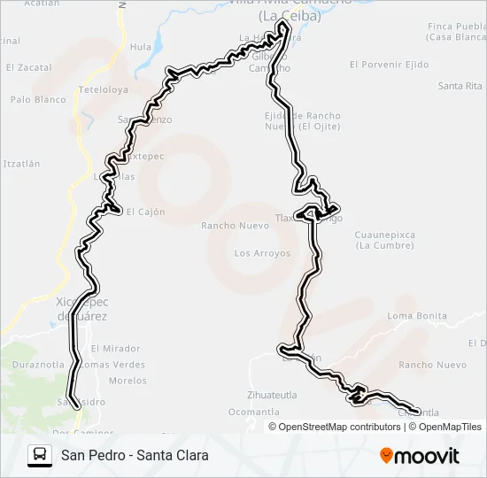 RUTA AUTO TRANSPORTES Bus Line Map
