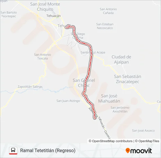 RUTA SAN GABRIEL CHILAC Bus Line Map