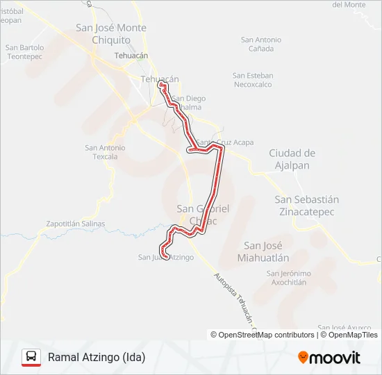 RUTA SAN GABRIEL CHILAC Bus Line Map