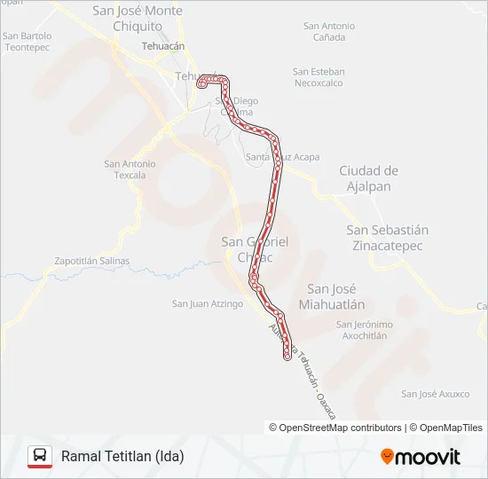 RUTA SAN GABRIEL CHILAC Bus Line Map