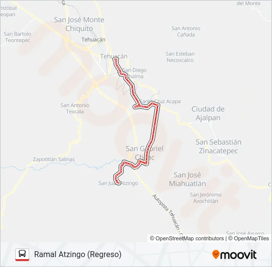 RUTA SAN GABRIEL CHILAC Bus Line Map