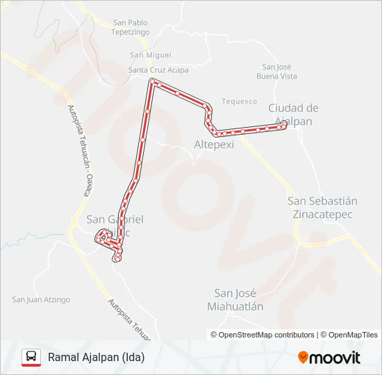 RUTA SAN GABRIEL CHILAC Bus Line Map