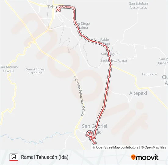 RUTA SAN GABRIEL CHILAC Bus Line Map