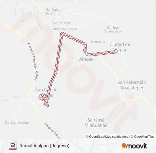 RUTA SAN GABRIEL CHILAC Bus Line Map