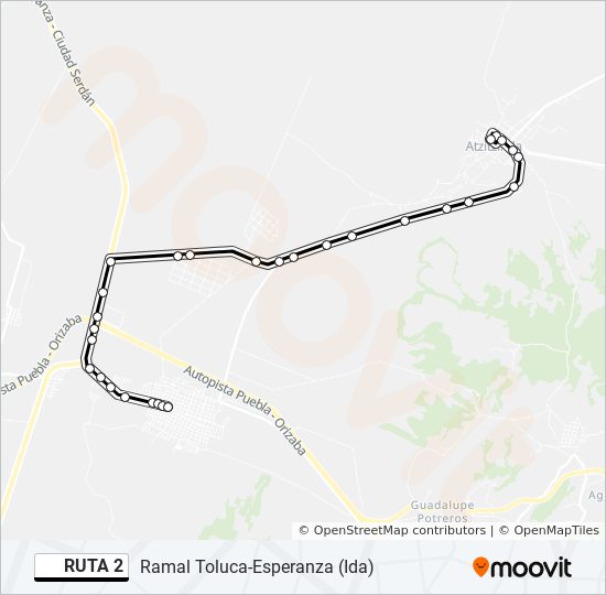 RUTA 2 bus Line Map