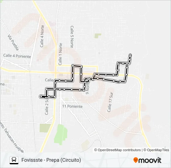 RUTA 31A Bus Line Map