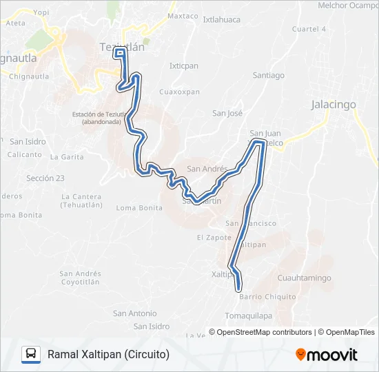 RUTA VERDES Bus Line Map
