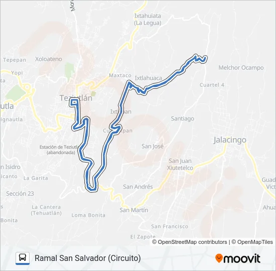RUTA VERDES Bus Line Map