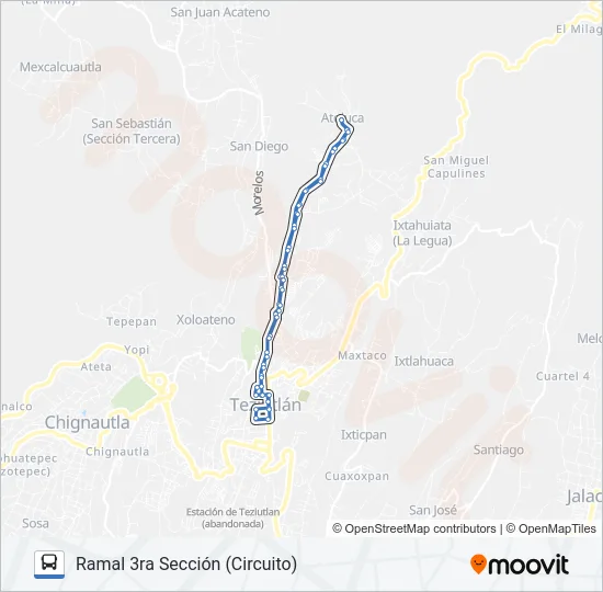 RUTA VERDES Bus Line Map