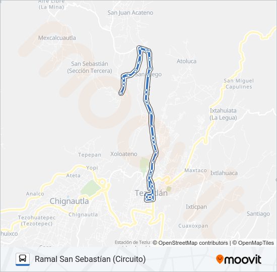 Mapa de RUTA VERDES de autobús