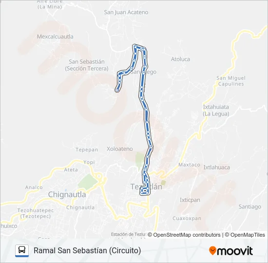 RUTA VERDES Bus Line Map