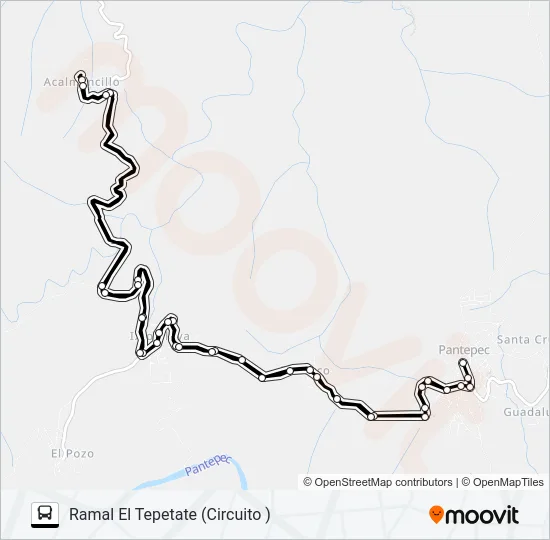 RUTA PANTEPEC Bus Line Map
