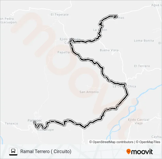 RUTA PANTEPEC Bus Line Map