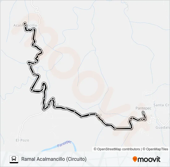 RUTA PANTEPEC Bus Line Map