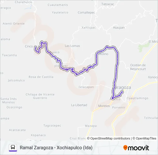 RUTA ZARAGOZA Bus Line Map