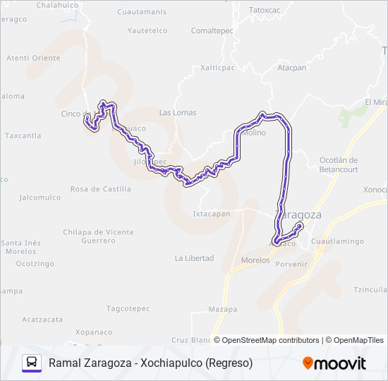 RUTA ZARAGOZA bus Line Map