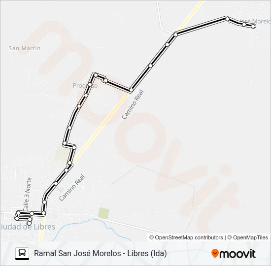 RUTA SN JOSÉ M. Bus Line Map