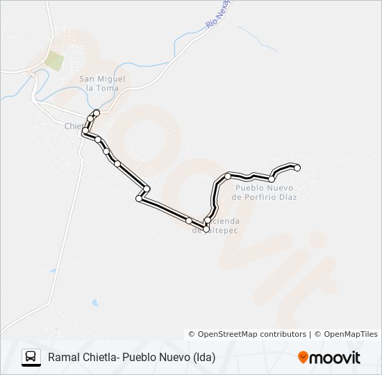 RUTA COL. MORELOS bus Line Map