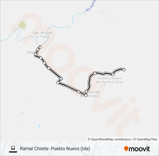 RUTA COL. MORELOS Bus Line Map