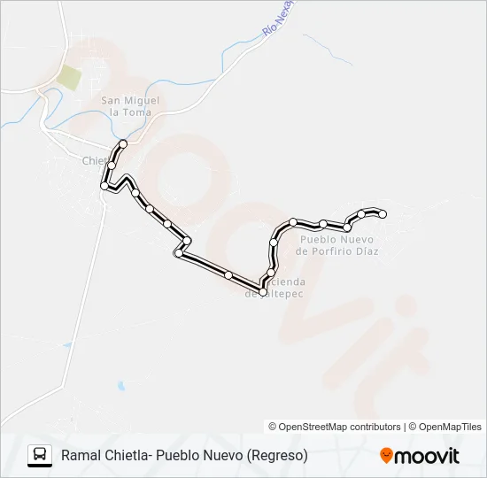 RUTA COL. MORELOS Bus Line Map