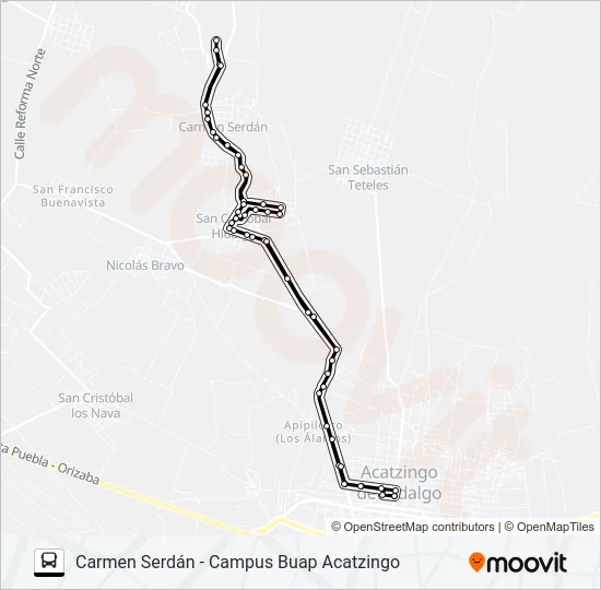 RUTA CARMEN SERDÁN Bus Line Map