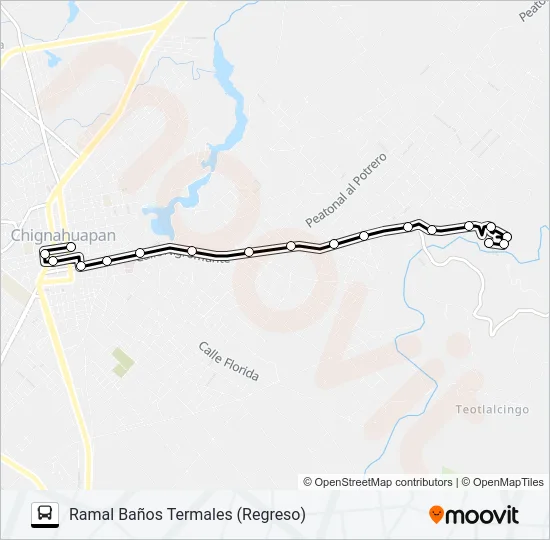 RUTA BAÑOS TERMALES Bus Line Map